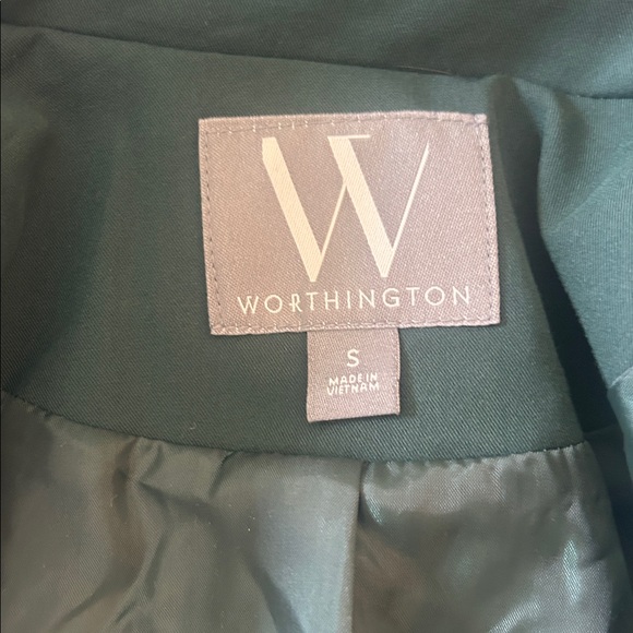 2 piece Worthington Dark Green Blazer and top - Picture 5 of 16